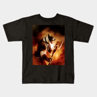 Warrior Pitbull Kids T-Shirt